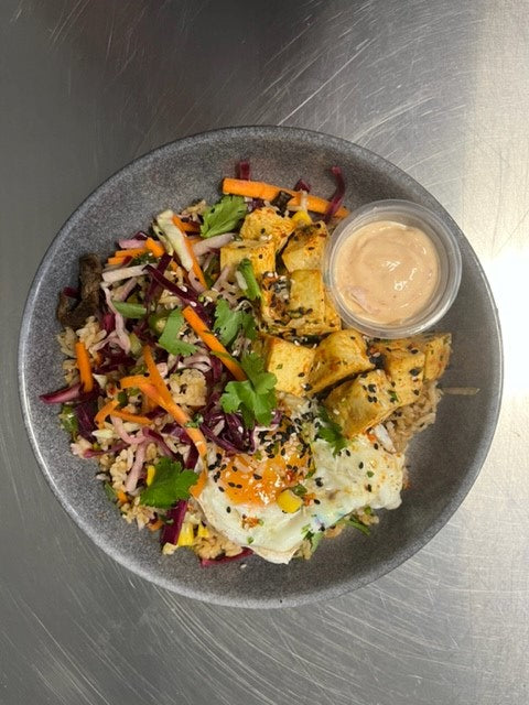 Tofu Bibimpap (GF) (VEGETARIAN)